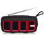 NewRixing NR - 5018FM Outdoor Portable Bluetooth Speaker with Antenna, Support Hands - free Call / TF Card / FM / U Disk(Black+Red) - British D'sire