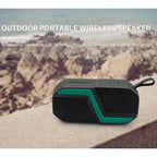 NewRixing NR - 5019 Outdoor Portable Bluetooth Speaker, Support Hands - free Call / TF Card / FM / U Disk(Green) - British D'sire