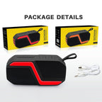 NewRixing NR - 5019 Outdoor Portable Bluetooth Speaker, Support Hands - free Call / TF Card / FM / U Disk(Red) - British D'sire