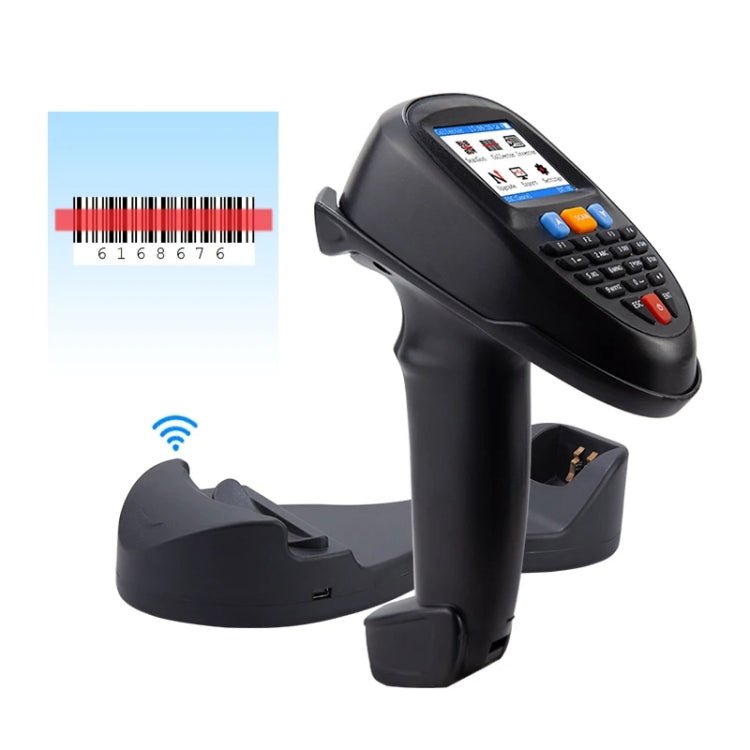 NEWSCAN 1D CCD Red Light Wireless Barcode Reader Scanner Data Collector With 2.2 - Inch LCD Screen - British D'sire Main image