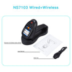 NEWSCAN 1D Laser Wireless Barcode Reader Scanner Data Collector With 2.2 - Inch LCD Screen - British D'sire