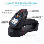 NEWSCAN 1D Laser Wireless Barcode Reader Scanner Data Collector With 2.2 - Inch LCD Screen - British D'sire