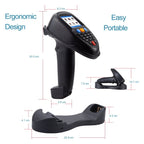 NEWSCAN 1D Laser Wireless Barcode Reader Scanner Data Collector With 2.2 - Inch LCD Screen - British D'sire