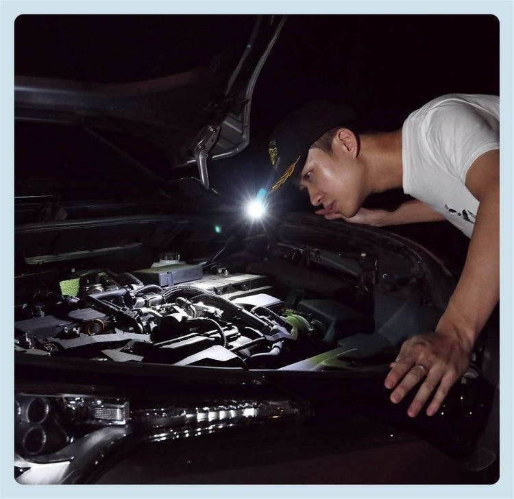 Nextool Multifunctional Headlight COB 170LM Outdoor Camping Rotatable Bicycle Light Warning Lamp with Antibacterial Belt(Black) - British D'sire