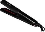 Nicky Clarke Infrared Pro Hair Straightener, Titanium Plates, Heat Balance and Infrared Technology, LED Display & 10 Temperature Settings, 2.5m Cable, Black - hair straightener - British D'sire
