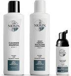 Nioxin 3 - Part System | System 2 | Natural Hair with Progressed Thinning Hair Treatment | Scalp Therapy | Hair Thickening Treatment - Haircare - British D'sire