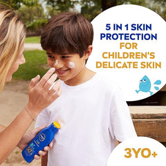 NIVEA Sun Kids Protect & Care SPF 50+ Lotion (200ml), Moisturising Sun Cream Protects Delicate Skin Against Sunburn and Long-Term UV Damage, Fast-Absorbing Sun Lotion - British D'sire