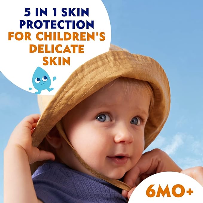 NIVEA SUN Kids Protect & Sensitive Sun Lotion (200ml) Sunscreen with SPF 50+, Kids Suncream for Sensitive Skin, Immediately Protects Against Sun Exposure - British D'sire