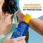 NIVEA SUN Protect & Dry Touch Invisible Sun Spray SPF 50 (200 ml), Water-Resistant Sun Oil, Immediate Protection against UVA & UVB Rays, Transparent/No White Marks - British D'sire