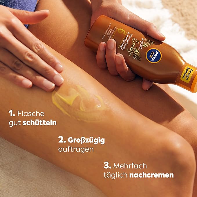 Nivea Sun Tropical Bronze Sun Lotion SPF 6, Sun Protection for Long-Lasting Tan without Self-Tanning, Sun Cream with Carotene Extract and Vitamin E, 200 ml Secondary image