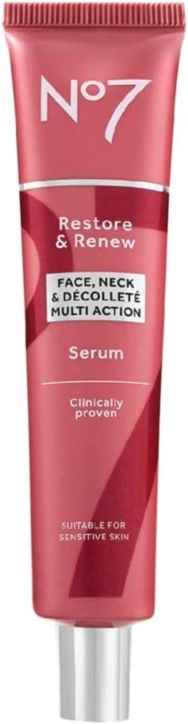 No7 Restore and Reface & Neck Decollete Multi Action Serum 75ml - British D'sire Main image