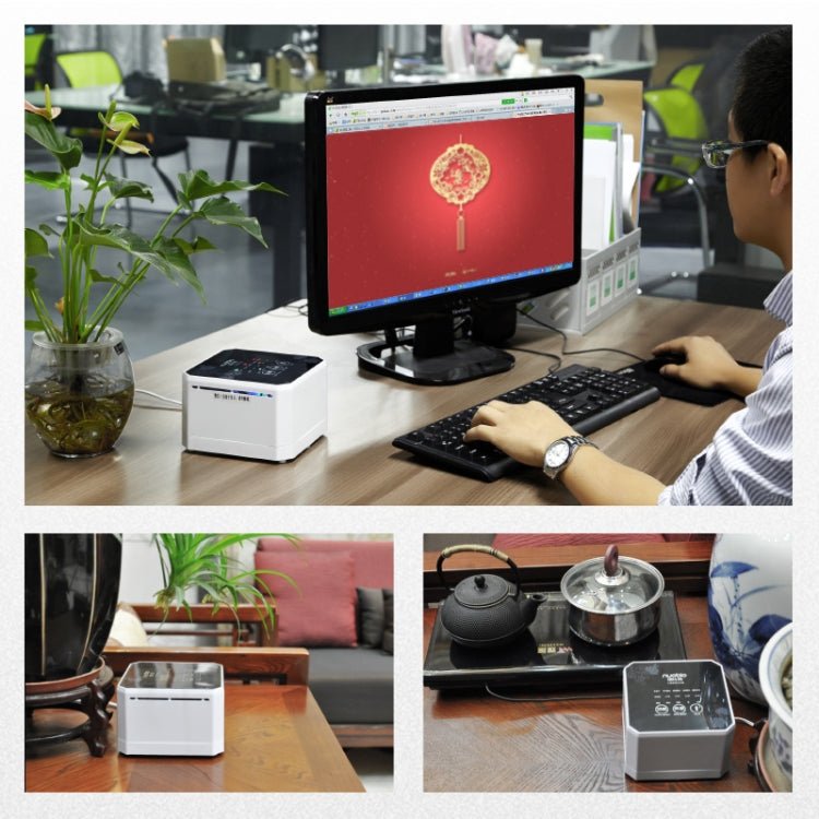 Nobico J008 Air Purifier Home Desktop Negative Ion Mini Purifier(White) - British D'sire