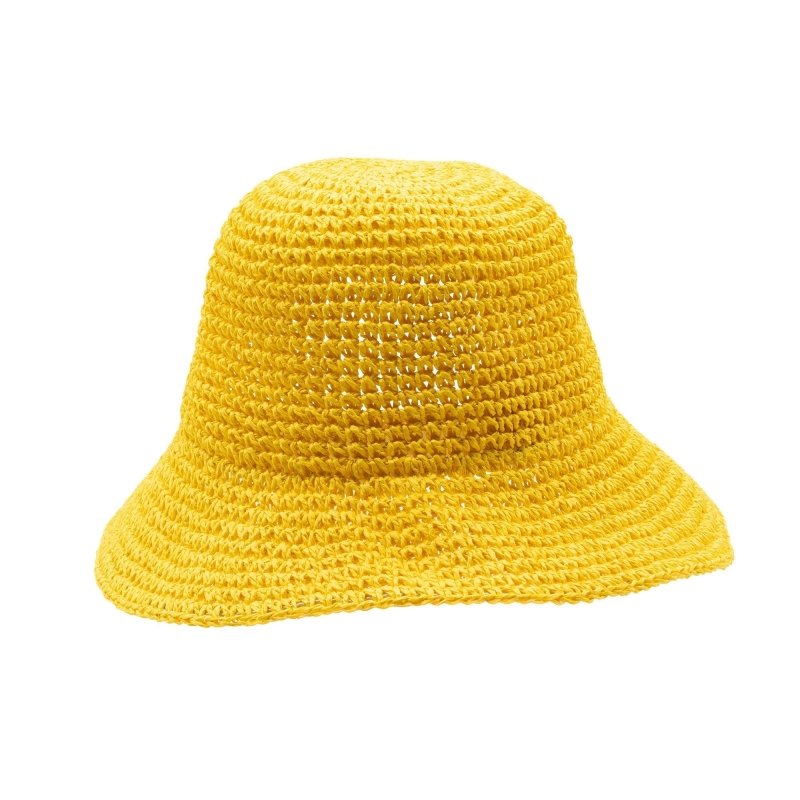 Nomad Sari Floppy Straw Sun Hat - Yellow Secondary image