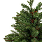 Norway Fir Pre-Lit LLED 300L Fir Tree In Rattan Pot - Christmas Decor - British D'sire
