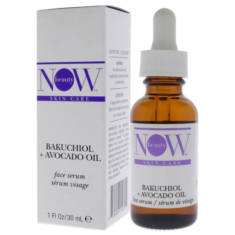 NOW Beauty - Bakuchiol Plus Avocado Oil Serum for Unisex - 1 oz Serum - Serum - British D'sire