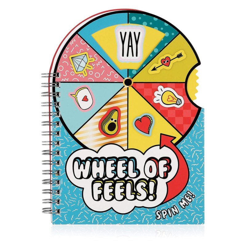 NPW Vibe Squad Wheel of Feels Spinning Notebook - notebook - British D'sire