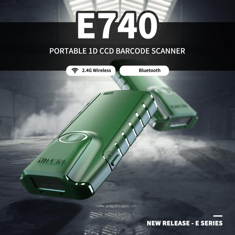 NTEUM E740 Cell Phone Back Clip Portable 1D Code Wireless Bluetooth Scanner Secondary image