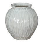 Numa Round Vase - Green Ceramic Decorative Vase - Vases - British D'sire