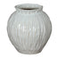 Numa Round Vase - Green Ceramic Decorative Vase - Vases - British D'sire