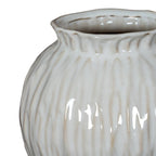 Numa Round Vase - Green Ceramic Decorative Vase - Vases - British D'sire