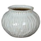 Numa Squat Vase - Green Ceramic Decorative Vase - Vases - British D'sire