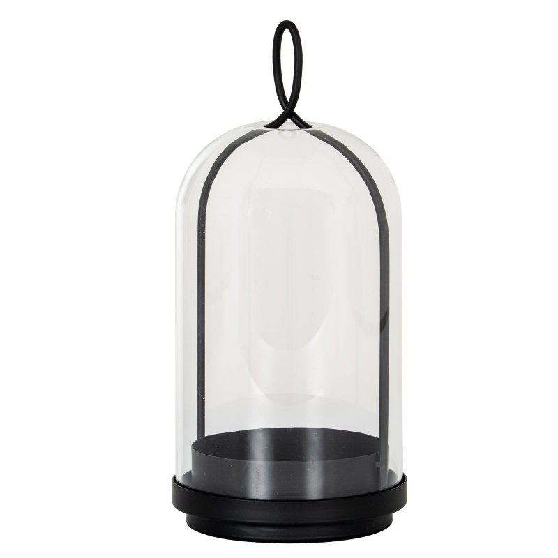 Nysa Large Candle Holder With Glass Cloche - Candle Holder - British D'sire