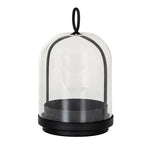 Nysa Medium Candle Holder With Glass Cloche - Candle Holders - British D'sire