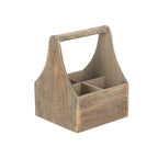 Oak Effect Wooden Carrier - Drinks Baskets - British D'sire