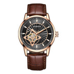 OCHSTIN 62001C Master Series Hollow Mechanical Men Watch(Black-Brown) - British D'sire