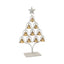 Off White Christmas Tree with Brushed Gold Bells 38cm - Christmas Decor - British D'sire