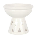 Off White Deep Bowl Oil Burner and Wax Warmer - British D'sire