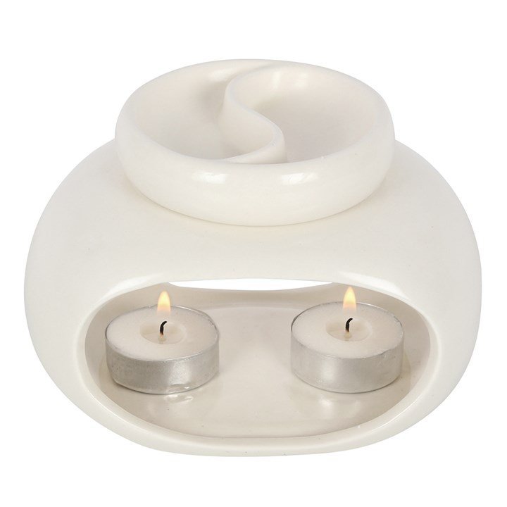 Off White Double Oil Burner - British D'sire