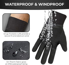 OGLOVE Waterproof Thermal Sports Gloves for Kids, Touchscreen Sensitive Field Gloves with Palm Grip for Football, Rugby, Mountain Biking, Cycling, Running, Netball, Hockey and More - Kids Gloves - British D'sire