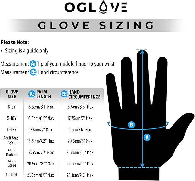 OGLOVE Waterproof Thermal Sports Gloves for Kids, Touchscreen Sensitive Field Gloves with Palm Grip for Football, Rugby, Mountain Biking, Cycling, Running, Netball, Hockey and More - Kids Gloves - British D'sire