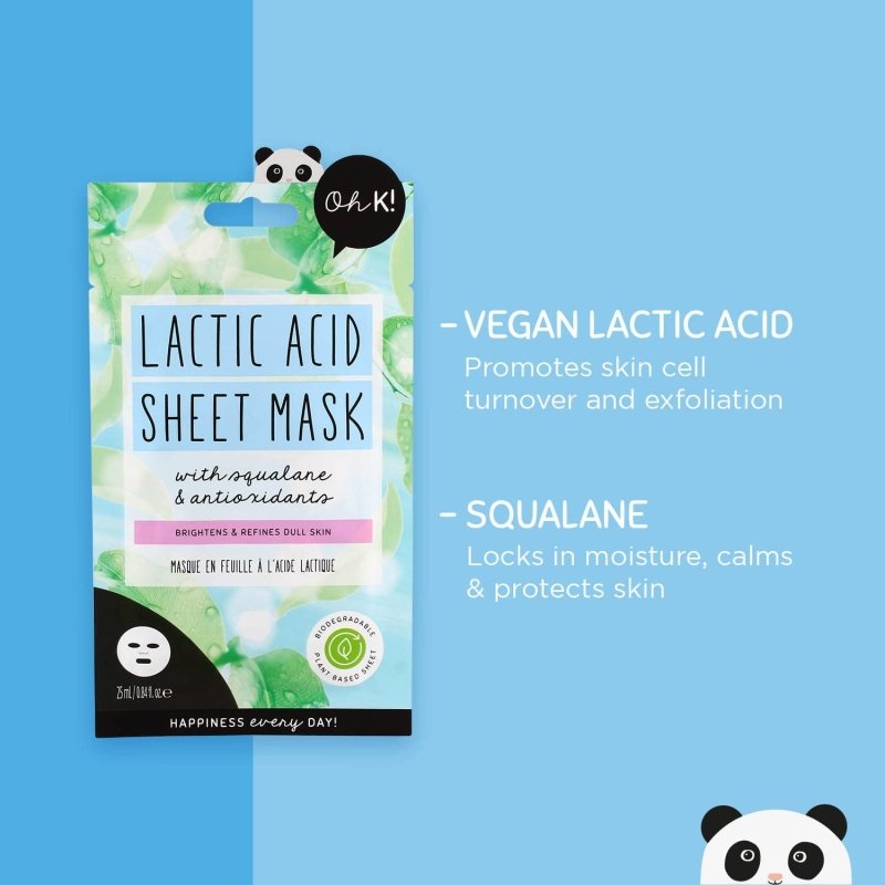 Oh K! Lactic Acid Sheet Mask - Sheet Mask - British D'sire