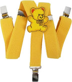 Olata Children’s Elasticated Teddy Design Y - Shape Braces/Suspenders (0 - 2 Years) - 2cm - suspenders - British D'sire