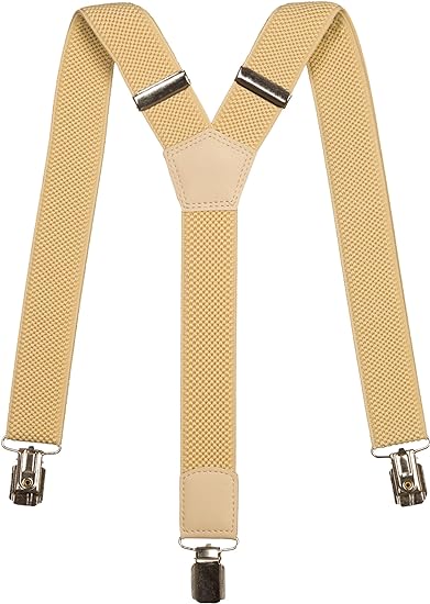 Olata Junior/Children’s Simple Fully Adjustable Elasticated Clip on Y - Shape Braces/Suspenders - 3cm (5 - 12 Years) - suspenders - British D'sire