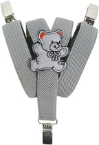 Olata Children’s Elasticated Teddy Design Y-Shape Braces/Suspenders (0-2 Years) - 2cm