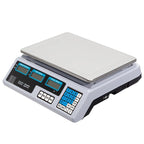 【Old code:42353336】ACS-30 40kg/5g Digital Price Computing Scale for Vegetable UK Plug Silver & White - British D'sire