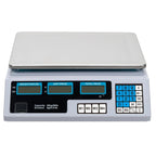 【Old code:42353336】ACS-30 40kg/5g Digital Price Computing Scale for Vegetable UK Plug Silver & White - British D'sire