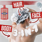 Old Spice Captain Shower Gel & Shampoo For Men 1000 ml, 3 - in - 1 Body - Hair - Face Wash, Long - lasting Fresh - Shower Gel - British D'sire