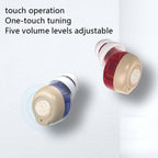 Older Young Sound Amplifier Sound Collector Hearing Aid(Red Blue) - British D'sire