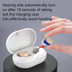 Older Young Sound Amplifier Sound Collector Hearing Aid(Red Blue) - British D'sire