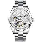 OLEVS 7028 Men Multifunctional Luminous Waterproof Mechanical Watch(White) - British D'sire