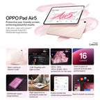 OPPO Pad Air5 12.1 inch Soft Light Screen WIFI Tablet PC, 8GB+256GB, ColorOS 16.0 MediaTek Dimensity 7300-Ultra Octa Core (Grey) - British D'sire