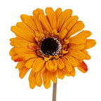 Orange Gerbera Stem Artificial Flower Stem - Artificial Plants & Trees - British D'sire