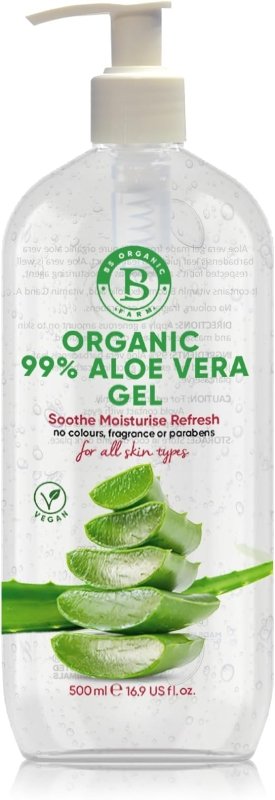 Organic Aloe Vera Gel for Face, Hair & Body, 100% Pure ingredients | Moisturiser | Rich in Vitamins | for All Skin Types | great After Sun lotion cream | Vegan | Made in UK. - British D'sire