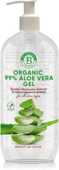 Organic Aloe Vera Gel for Face, Hair & Body, 100% Pure ingredients | Moisturiser | Rich in Vitamins | for All Skin Types | great After Sun lotion cream | Vegan | Made in UK. - British D'sire