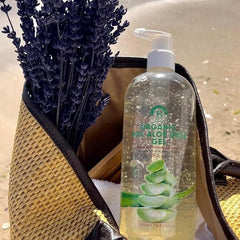 Organic Aloe Vera Gel for Face, Hair & Body, 100% Pure ingredients | Moisturiser | Rich in Vitamins | for All Skin Types | great After Sun lotion cream | Vegan | Made in UK. - British D'sire