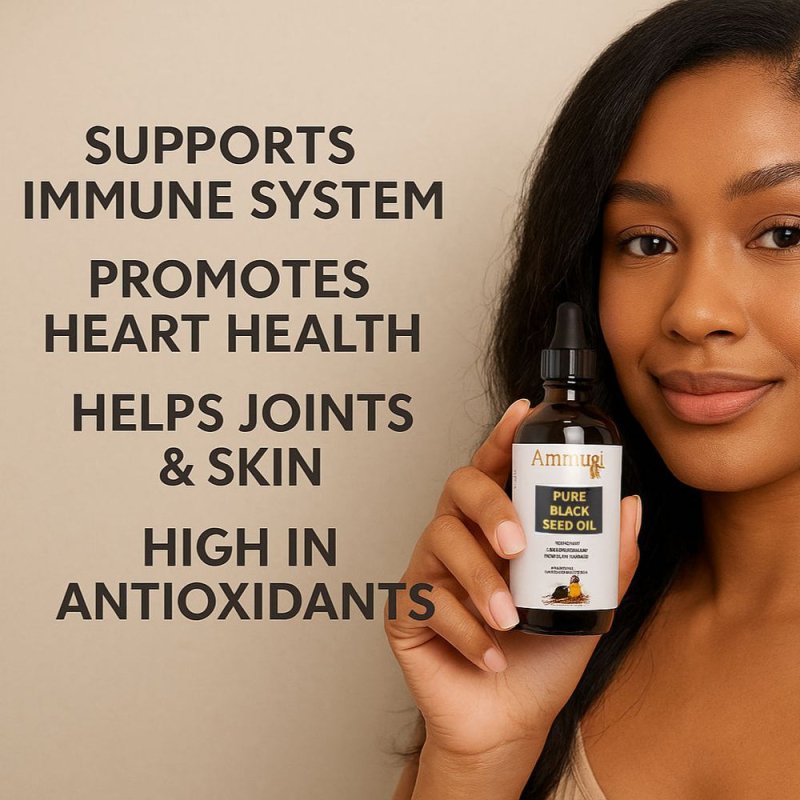 Organic Black Seed Oil - 100% Natural Anti - Inflammatory Immune Support - Herbal - PURE ORGANIC BLACK SEED OIL - British D'sire